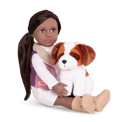 Our Generation 18" Doll & Pet Set - Kinzie with Plush Saint Bernard Dog 3 Our Generation 18" Doll & Pet Set - Kinzie with Plush Saint Bernard Dog
