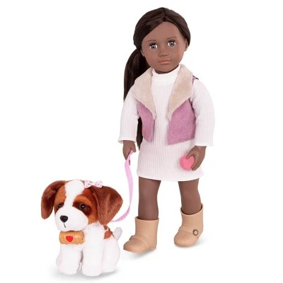 Our Generation 18" Doll & Pet Set - Kinzie with Plush Saint Bernard Dog 4 Our Generation 18" Doll & Pet Set - Kinzie with Plush Saint Bernard Dog - Image 2