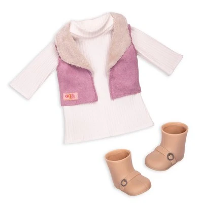 Our Generation 18" Doll & Pet Set - Kinzie with Plush Saint Bernard Dog 5 Our Generation 18" Doll & Pet Set - Kinzie with Plush Saint Bernard Dog - Image 3