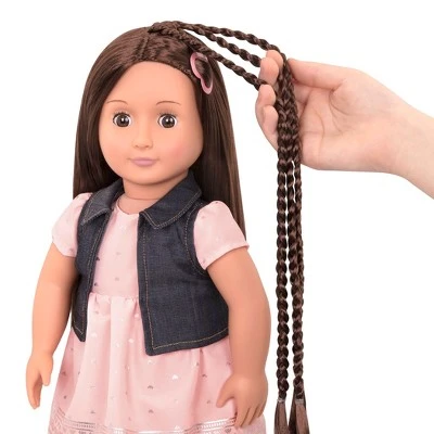 Our Generation Kaelyn with Style Book 18" Hair Play Doll 5 Our Generation Kaelyn with Style Book 18" Hair Play Doll - Image 3