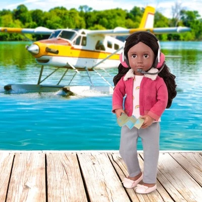 Our Generation 18" Posable Travel Doll with Storybook - Aryal 3 Our Generation 18" Posable Travel Doll with Storybook - Aryal