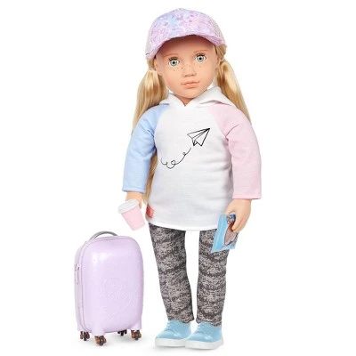 Our Generation Ari with Rolling Luggage & Accessories 18" Travel Doll 3 Our Generation Ari with Rolling Luggage & Accessories 18" Travel Doll