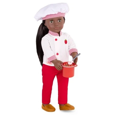 Our Generation 18" Chef Doll with Play Food Accessories - Chantel 3 Our Generation 18" Chef Doll with Play Food Accessories - Chantel