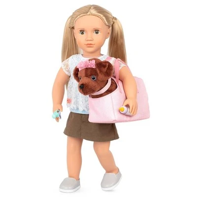 Our Generation Dog Carrier & Pet Care Grooming Set for 18" Dolls - Happy Puppies 3 Our Generation Dog Carrier & Pet Care Grooming Set for 18" Dolls - Happy Puppies
