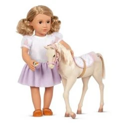 Our Generation Palomino Party Foal Horse Accessory Set for 18" Dolls