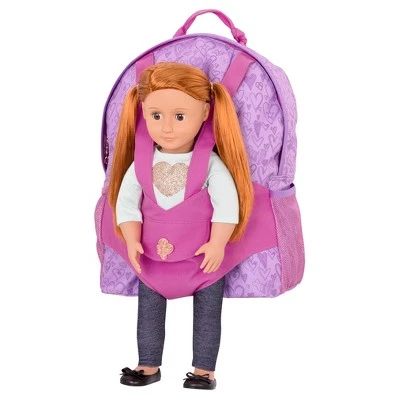 Our Generation School Bag Accessory for Kids and 18" Dolls - Hop On Doll Carrier Backpack 3 Our Generation School Bag Accessory for Kids and 18" Dolls - Hop On Doll Carrier Backpack