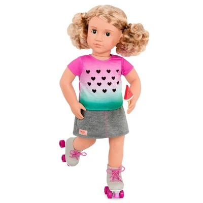 Our Generation One in a Melon with Roller Blades Fashion Outfit for 18" Dolls 3 Our Generation One in a Melon with Roller Blades Fashion Outfit for 18" Dolls - Image 2