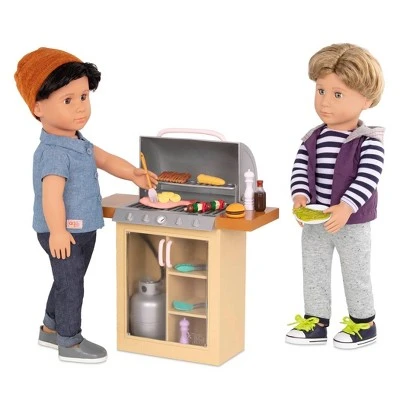 Our Generation BBQ Playset with Play Food for 18" Dolls - Backyard Grill 4 Our Generation BBQ Playset with Play Food for 18" Dolls - Backyard Grill - Image 2