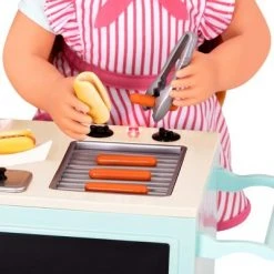Our Generation Hot Dog Cart Accessory with Play Food for 18" Dolls - Retro Collection -Our Generation Sales Shop unnamed file 725
