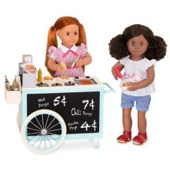 Our Generation Hot Dog Cart Accessory with Play Food for 18" Dolls - Retro Collection -Our Generation Sales Shop unnamed file 726
