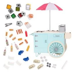 Our Generation Hot Dog Cart Accessory with Play Food for 18" Dolls - Retro Collection -Our Generation Sales Shop unnamed file 730