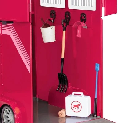 Our Generation 18" Posable Riding Doll Lily-Anna with Outfits, Horse, and Trailer Accessory 5 Our Generation 18" Posable Riding Doll Lily-Anna with Outfits, Horse, and Trailer Accessory - Image 3