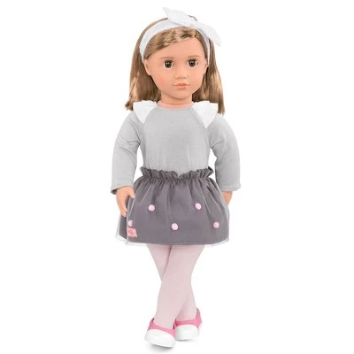 Our Generation Bina with Pom Pom Skirt 18" Fashion Doll 4 Our Generation Bina with Pom Pom Skirt 18" Fashion Doll - Image 2