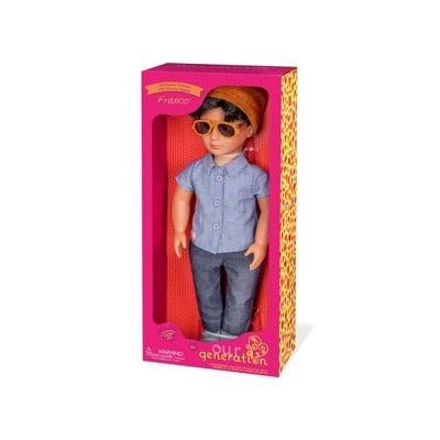 Our Generation Franco with Sunglasses 18" Boy Doll 4 Our Generation Franco with Sunglasses 18" Boy Doll - Image 2